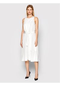 Armani Exchange Sukienka letnia 3LYA39 YNWMZ 1100 Biały Relaxed Fit. Kolor: biały. Materiał: wiskoza. Sezon: lato