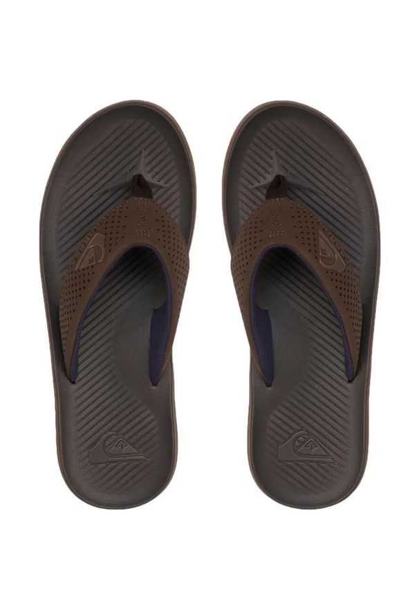 Japonki plażowe męskie Quiksilver Haleiwa Plus. Okazja: na plażę. Kolor: brązowy. Styl: sportowy