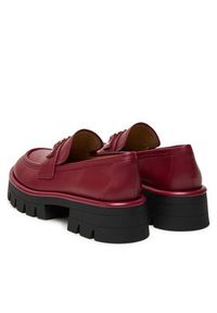 MICHAEL Michael Kors Loafersy 40T5MAFP1L Bordowy. Kolor: czerwony. Materiał: skóra #5