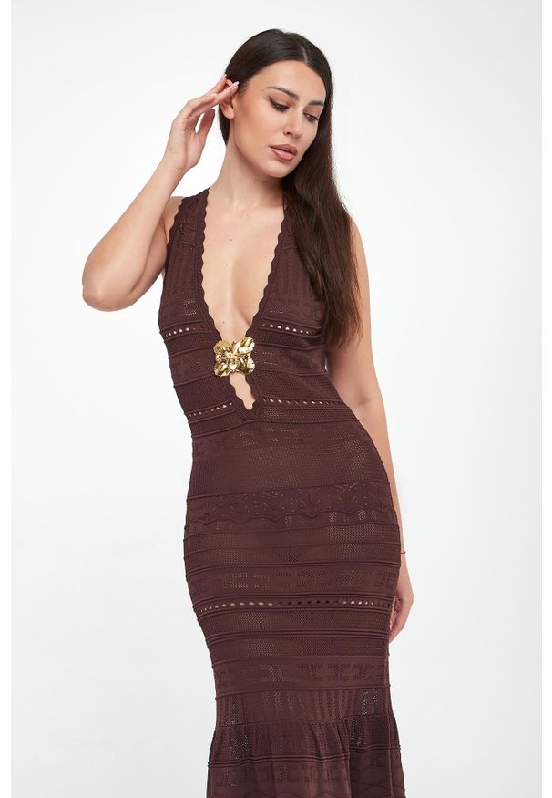 Elisabetta Franchi - Sukienka maxi ELISABETTA FRANCHI. Długość: maxi