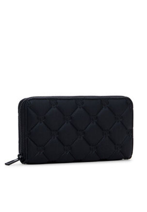 Desigual Portfel 25SAYP60 Czarny. Kolor: czarny. Materiał: skóra