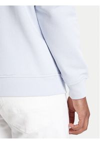 Karl Lagerfeld - KARL LAGERFELD Bluza 705091 553917 Błękitny Regular Fit. Typ kołnierza: dekolt w karo. Kolor: niebieski. Materiał: bawełna #3