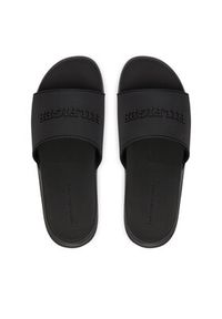 TOMMY HILFIGER - Tommy Hilfiger Klapki Dual Density Hilfiger Pool Slide FM0FM05797 Czarny. Kolor: czarny. Materiał: syntetyk #4