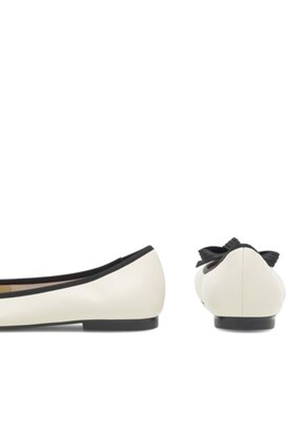 Gino Rossi - GINO ROSSI Baleriny COZY-HS001-1-2 Beżowy. Kolor: beżowy. Materiał: skóra