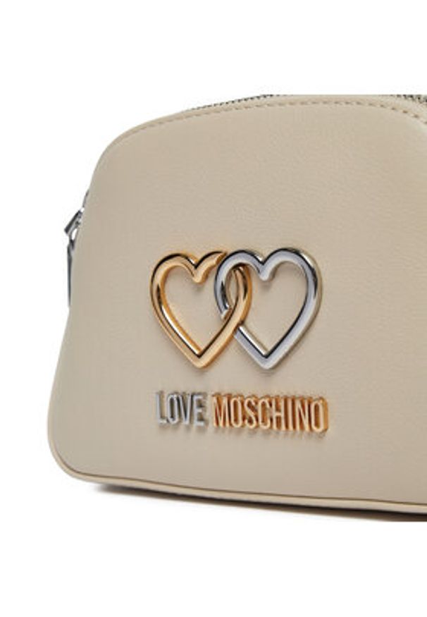 Love Moschino - LOVE MOSCHINO Torebka JC4077PP1LL1011A Beżowy. Kolor: beżowy. Materiał: skórzane