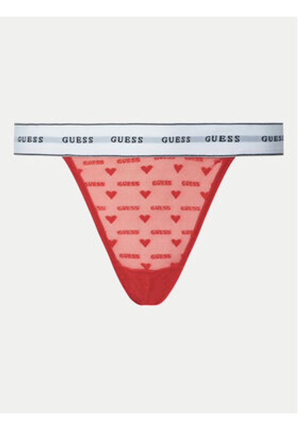 Guess Komplet bielizny O5RG05 KCMT0 Czerwony. Kolor: czerwony. Materiał: syntetyk