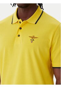 Aeronautica Militare Polo 261PO1308UP00082 Żółty Regular Fit. Typ kołnierza: polo. Kolor: żółty. Materiał: bawełna #4