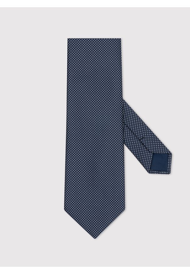 Pako Lorente - PAKO LORENTE – Krawat męski w drobny wzór w odcieniu granatowym. Kolor: niebieski. Materiał: poliester