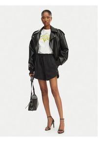 Hugo - HUGO Szorty materiałowe Hermione-1 50559554 Czarny Loose Fit. Kolor: czarny. Materiał: materiał #4