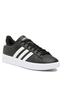 Adidas - adidas Sneakersy Grand Court Cloudfoam GW9196 Czarny. Kolor: czarny. Materiał: skóra. Model: Adidas Cloudfoam #6