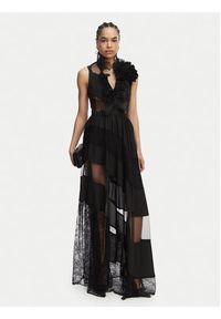 Babylon Sukienka wieczorowa EL0707 Czarny Regular Fit. Kolor: czarny. Materiał: syntetyk. Styl: wizytowy #3