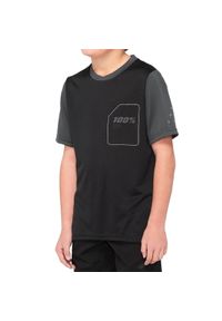 100% koszulka rowerowa juniorska RIDECAMP black charcoal STO-46401-181-06. Kolor: wielokolorowy, czarny, szary