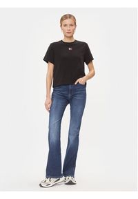 Tommy Jeans T-Shirt Badge DW0DW17391 Czarny Boxy Fit. Kolor: czarny. Materiał: syntetyk #3