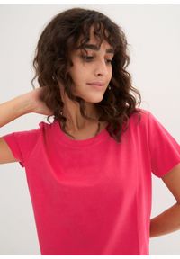 bonprix - Bluzka z okrągłym dekoltem (5 szt.). Kolor: różowy. Materiał: jersey. Długość rękawa: krótki rękaw. Długość: krótkie #2
