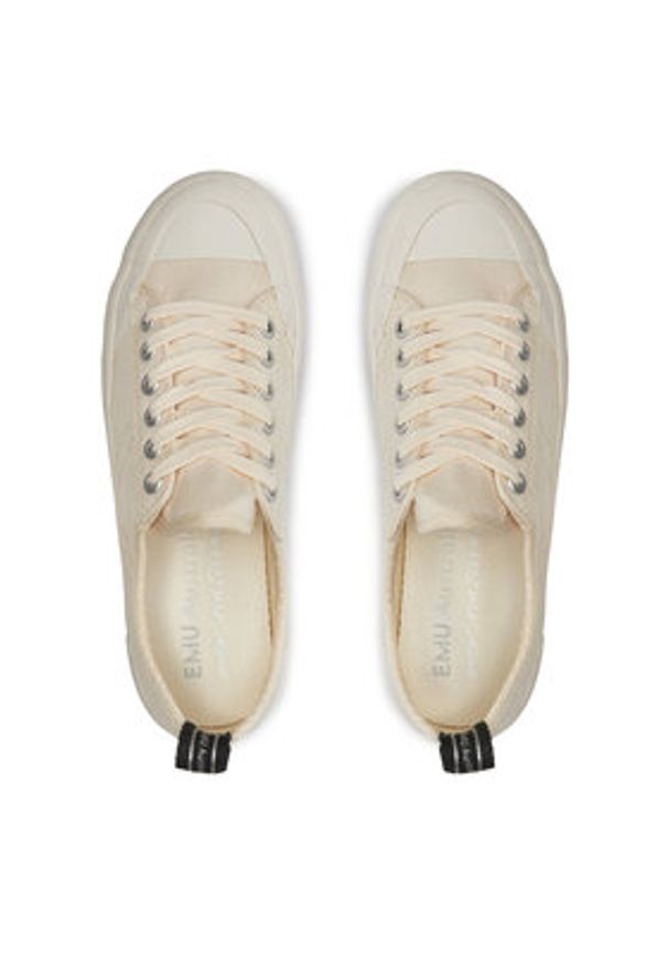 EMU Australia Trampki Hosier W13022 Beżowy. Kolor: beżowy. Materiał: bawełna