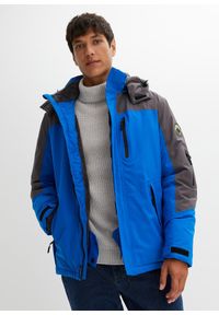 bonprix - Hydrofobowa kurtka funkcyjna z miękką podszewką polarową. Kolor: niebieski. Materiał: polar #1