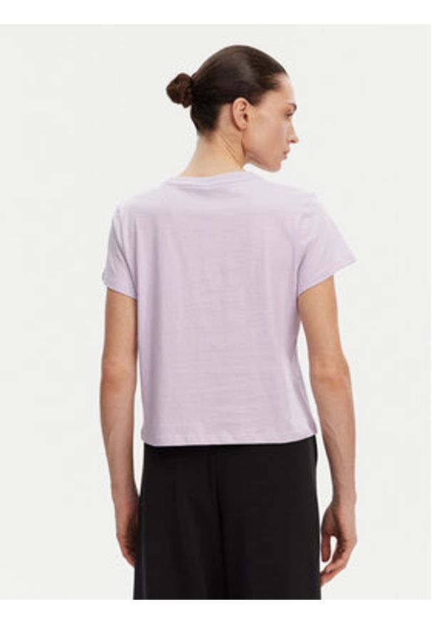 DKNY T-Shirt DP4T1035 Fioletowy Regular Fit. Kolor: fioletowy. Materiał: bawełna