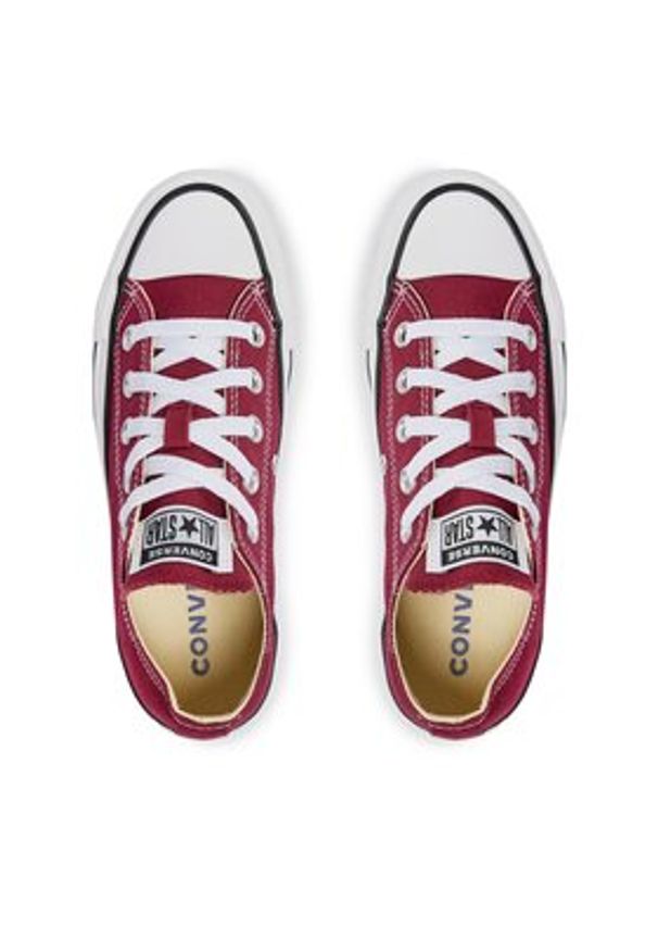 Converse Trampki Chuck Taylor All Star Ox M9691C Bordowy. Kolor: czerwony. Materiał: materiał