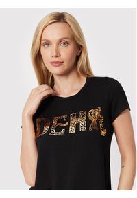 Deha T-Shirt B74492 Czarny Regular Fit. Kolor: czarny. Materiał: wiskoza #5