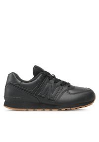 New Balance Sneakersy GC574NBB Czarny. Kolor: czarny. Materiał: skóra. Model: New Balance 574 #1