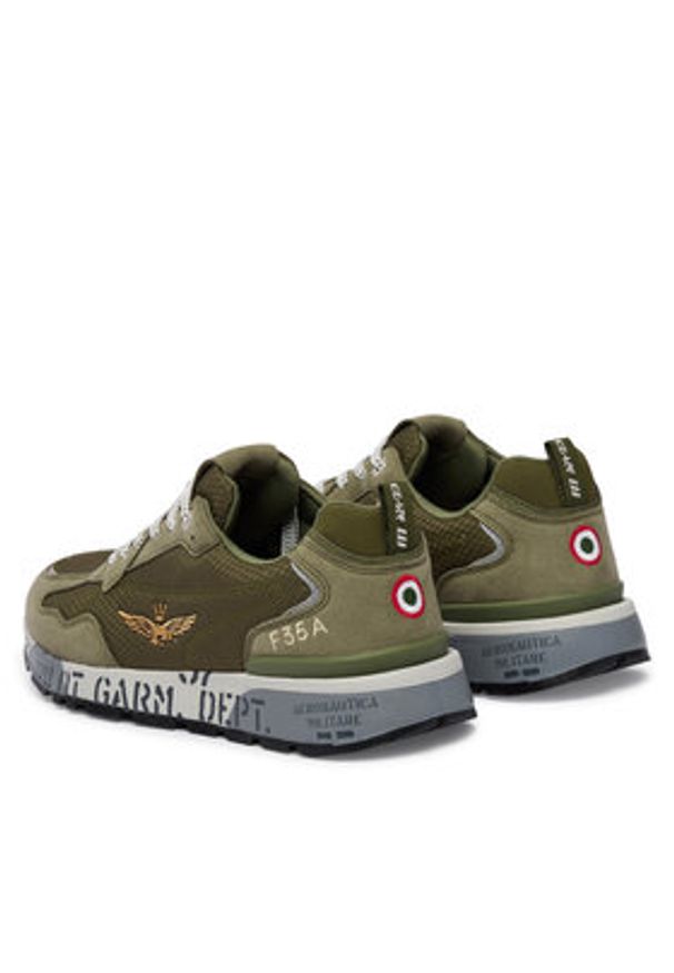 Aeronautica Militare Sneakersy 261SC0276UCT04327 Zielony. Kolor: zielony. Materiał: materiał