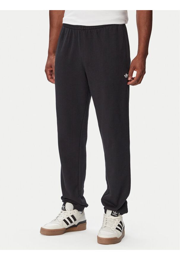 Adidas - adidas Spodnie dresowe Trefoil Essentials KR3463 Czarny Regular Fit. Kolor: czarny. Materiał: bawełna