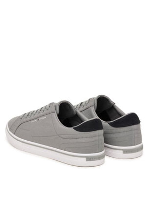 TOMMY HILFIGER - Tommy Hilfiger Tenisówki Vulc Core FM0FM05688 Szary. Kolor: szary. Materiał: materiał