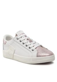 Sneakersy Pepe Jeans Kioto Win PLS31303 Pink 325. Kolor: biały. Materiał: skóra