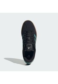 Adidas - Buty VL Court 3.0. Kolor: wielokolorowy, czarny, niebieski, szary. Materiał: skóra