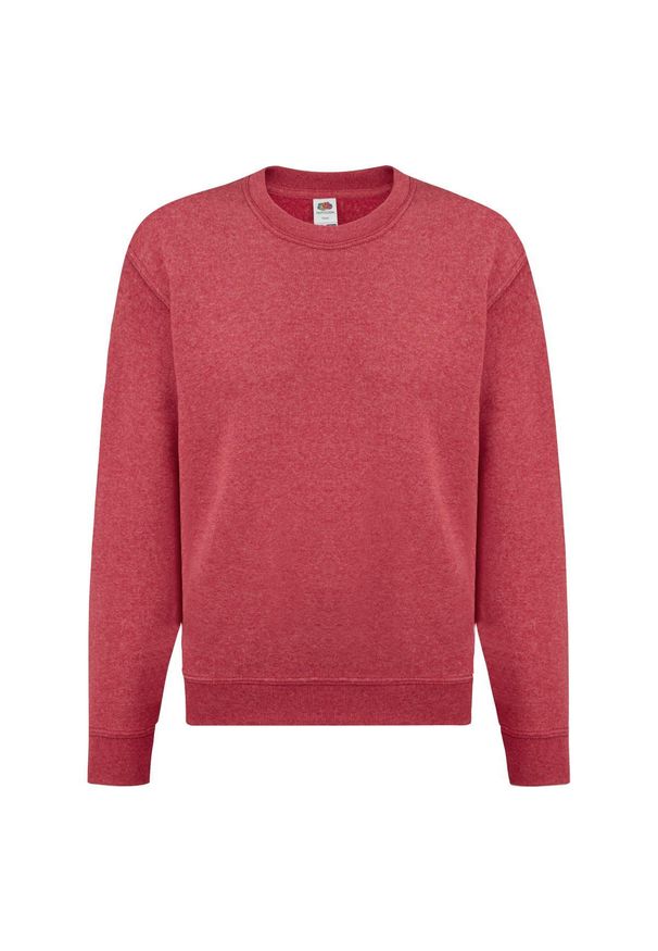 FRUIT OF THE LOOM - Sportowa Bluza Dziecięca Zwykła. Kolor: czerwony. Wzór: nadruk