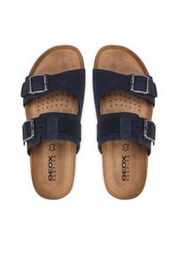 Geox Klapki U Sandal Ghita B U159VB 00032 C4002 Granatowy. Kolor: niebieski. Materiał: skóra, nubuk #3