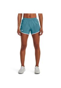 Under Armour - Spodenki damskie treningowe UNDER ARMOUR UA FLY BY 2.0 SHORT. Okazja: do pracy, na spacer, na co dzień. Kolor: niebieski. Styl: casual