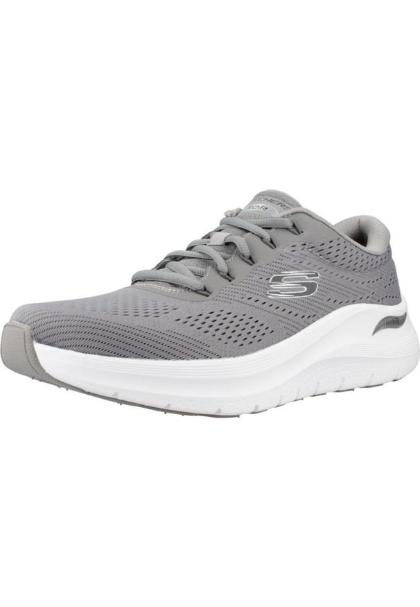 skechers - Buty SKECHERS 232700S Szary. Kolor: szary. Materiał: tkanina