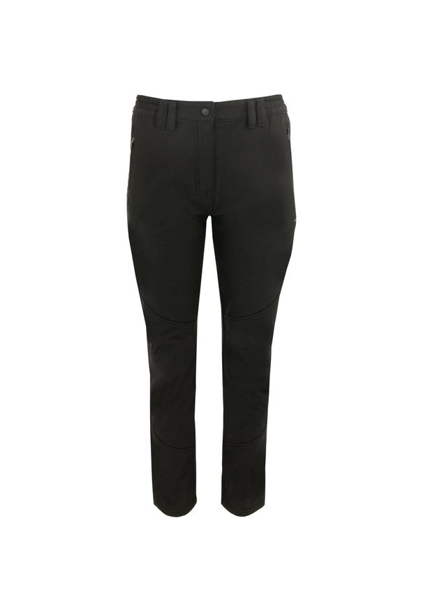 WOMEN\'S BEST - Glemo Miura Damskie Spodnie Softshell Czarne EU 46 - Wiatroszczelne. Kolor: czarny. Materiał: softshell. Sport: turystyka piesza