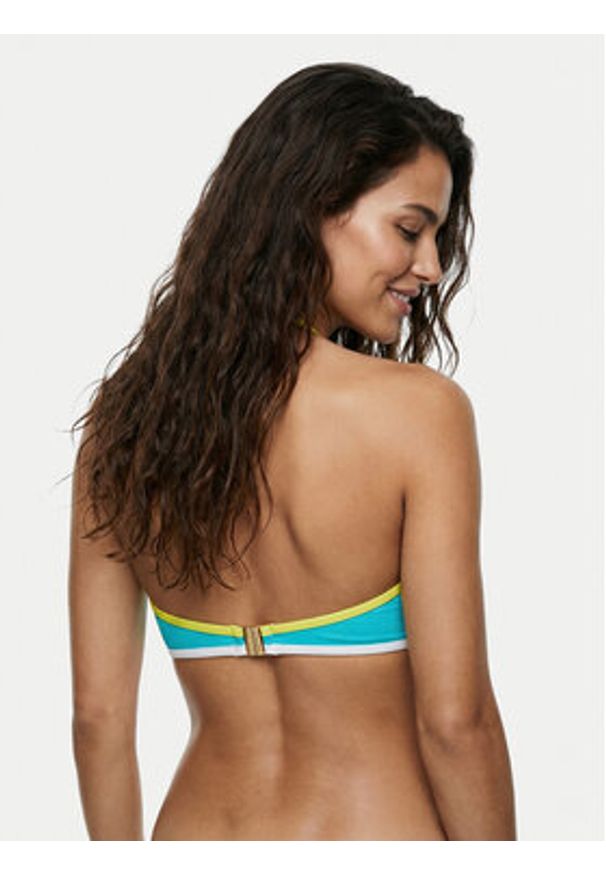 Seafolly Góra od bikini Beach Bound 31283-072 Turkusowy. Kolor: turkusowy. Materiał: syntetyk