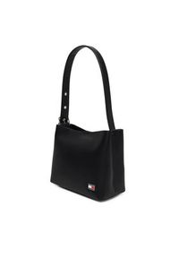 Tommy Jeans Torebka Tjw Cool Hobo Bag AW0AW17871 Czarny. Kolor: czarny. Materiał: skórzane #4