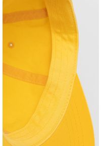 Kangol Czapka kolor żółty z aplikacją. Kolor: żółty. Wzór: aplikacja #4
