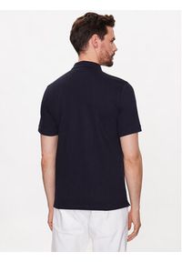 Calvin Klein Polo K10K111196 Granatowy Slim Fit. Typ kołnierza: polo. Kolor: niebieski. Materiał: bawełna