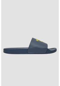 Guess - GUESS Granatowe męskie klapki Palma, Rozmiar 41. Okazja: na co dzień. Kolor: niebieski. Sezon: lato. Styl: elegancki, casual #1