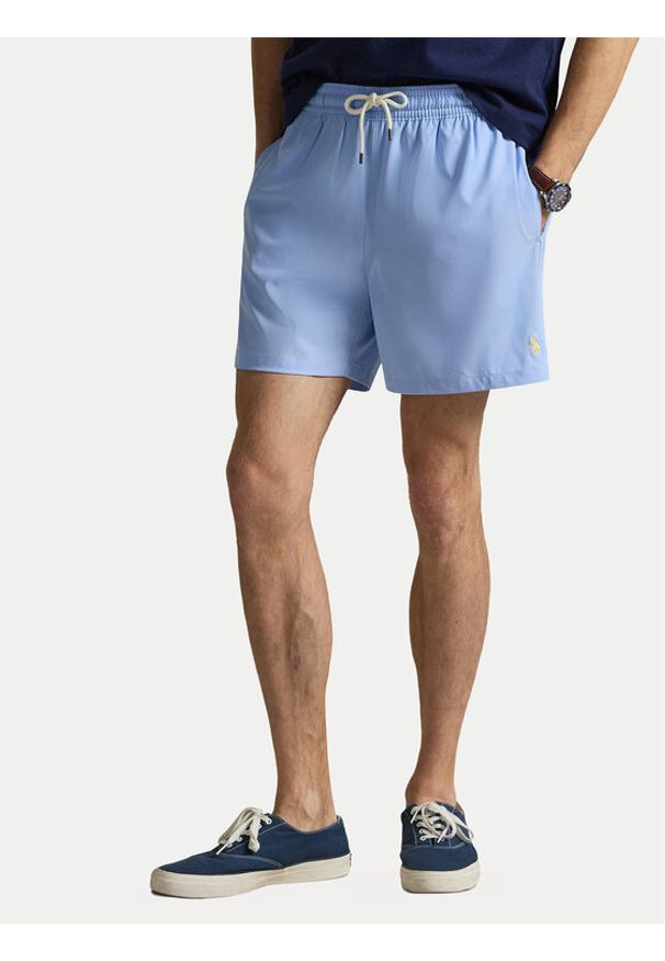 Polo Ralph Lauren Szorty kąpielowe 710957782503 Błękitny Classic Fit. Kolor: niebieski. Materiał: syntetyk