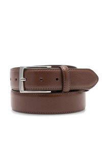 Gino Rossi Pasek Męski 3M2-002-AW23 Brązowy. Kolor: brązowy. Materiał: skóra