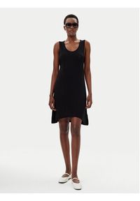 Hugo - HUGO Sukienka letnia Beach 50540333 Czarny Relaxed Fit. Kolor: czarny. Materiał: wiskoza. Sezon: lato