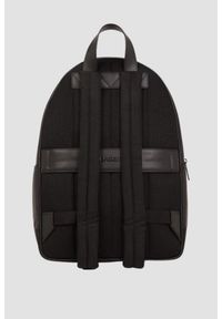 Karl Lagerfeld - KARL LAGERFELD Czarny plecak męski na laptopa z monogramem. Kolor: czarny. Styl: casual, elegancki #2