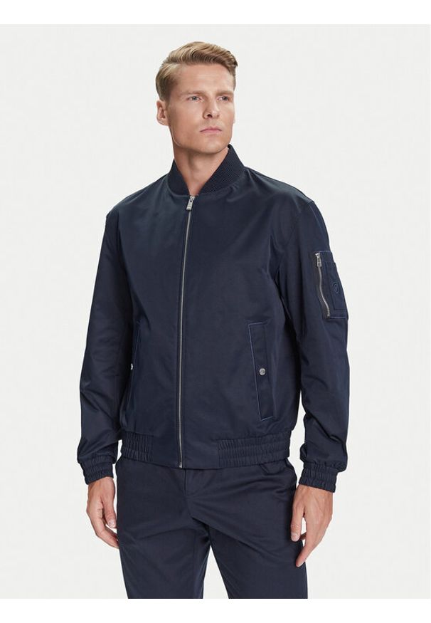 BOSS Kurtka bomber H-Comber-253 50544097 Granatowy Regular Fit. Kolor: niebieski. Materiał: syntetyk