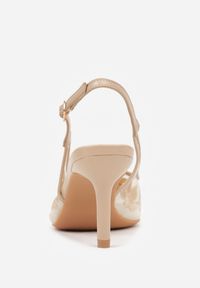 Born2be - Beżowe Sandały na Szpilce z Haftowanym Wzorem Iphiserris. Zapięcie: sprzączka. Kolor: beżowy. Materiał: jeans. Wzór: haft. Obcas: na szpilce. Styl: klasyczny #7