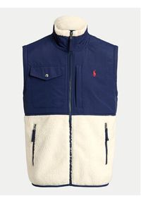 Polo Ralph Lauren Kamizelka 710854959008 Beżowy Regular Fit. Typ kołnierza: polo. Kolor: beżowy. Materiał: syntetyk