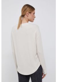 GAP Sweter damski kolor beżowy. Kolor: beżowy. Materiał: dzianina