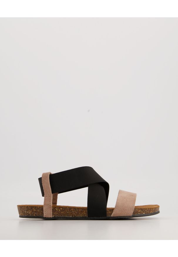 Venezia - SANDAŁY DAMSKIE 665-8550 B636-NE. Materiał: skóra, syntetyk, zamsz, materiał. Obcas: na obcasie. Wysokość obcasa: średni