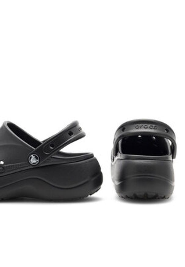 Crocs Klapki BAYA PLATFORM CLOG 208186-001 Czarny. Kolor: czarny. Materiał: syntetyk. Obcas: na platformie