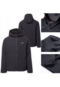Kurtka męska Hi-tec Neti II softshell. Kolor: czarny. Materiał: syntetyk. Sport: turystyka piesza